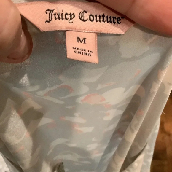 Juicy Couture Gray and Pink Asymmetrical Sleeveless Tunic - Picture 6 of 6